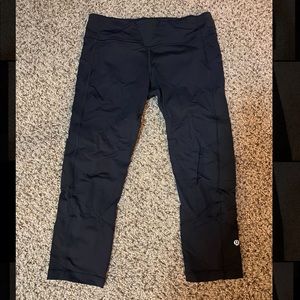 Black lululemon leggings size 10 length 22”